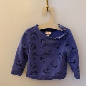 5/$25 Cat & Jack Purple Sweatshirt with Bear Pattern